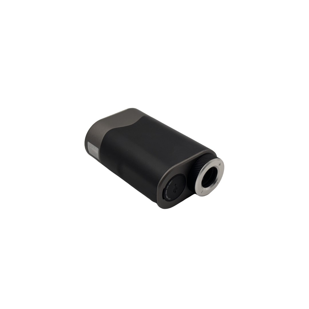 Black and silver golf rangefinder