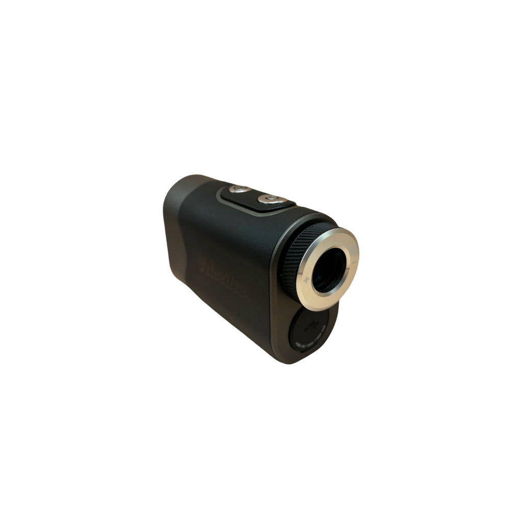 Black and silver laser rangefinder