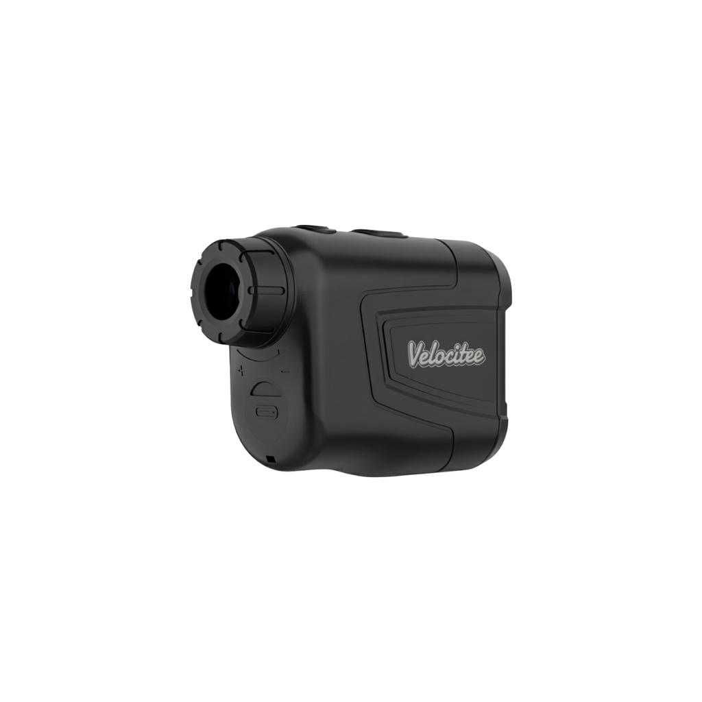 Black laser rangefinder with 'Velocite' branding